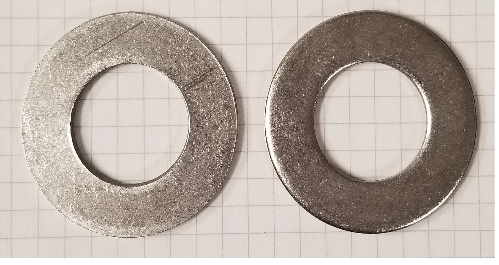 [WASHER PLAIN SMALL PATTERN 1" ZINC PLATE] WA05801
