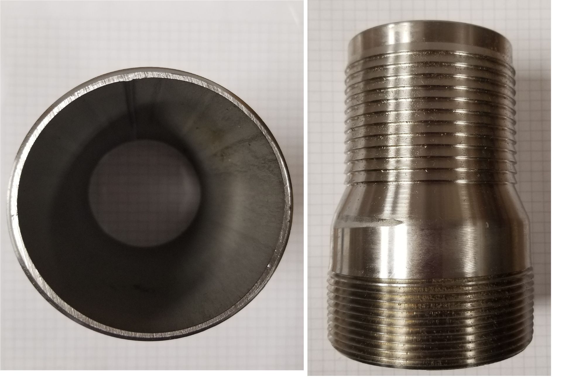 [Barbed Hose Fitting for 3" Hose ID x 5.75" long] WA10711/SS