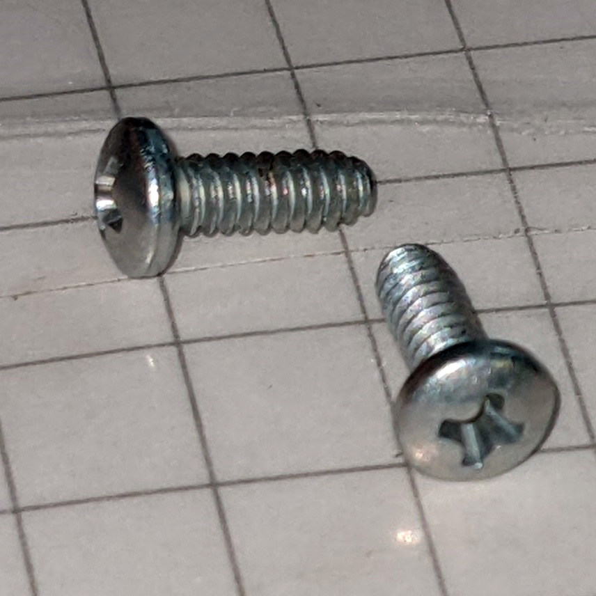 [THREAD CUTTING SCREW, #4, 1/4" L, 410 STAINLESS, PHILLIPS] WA09095
