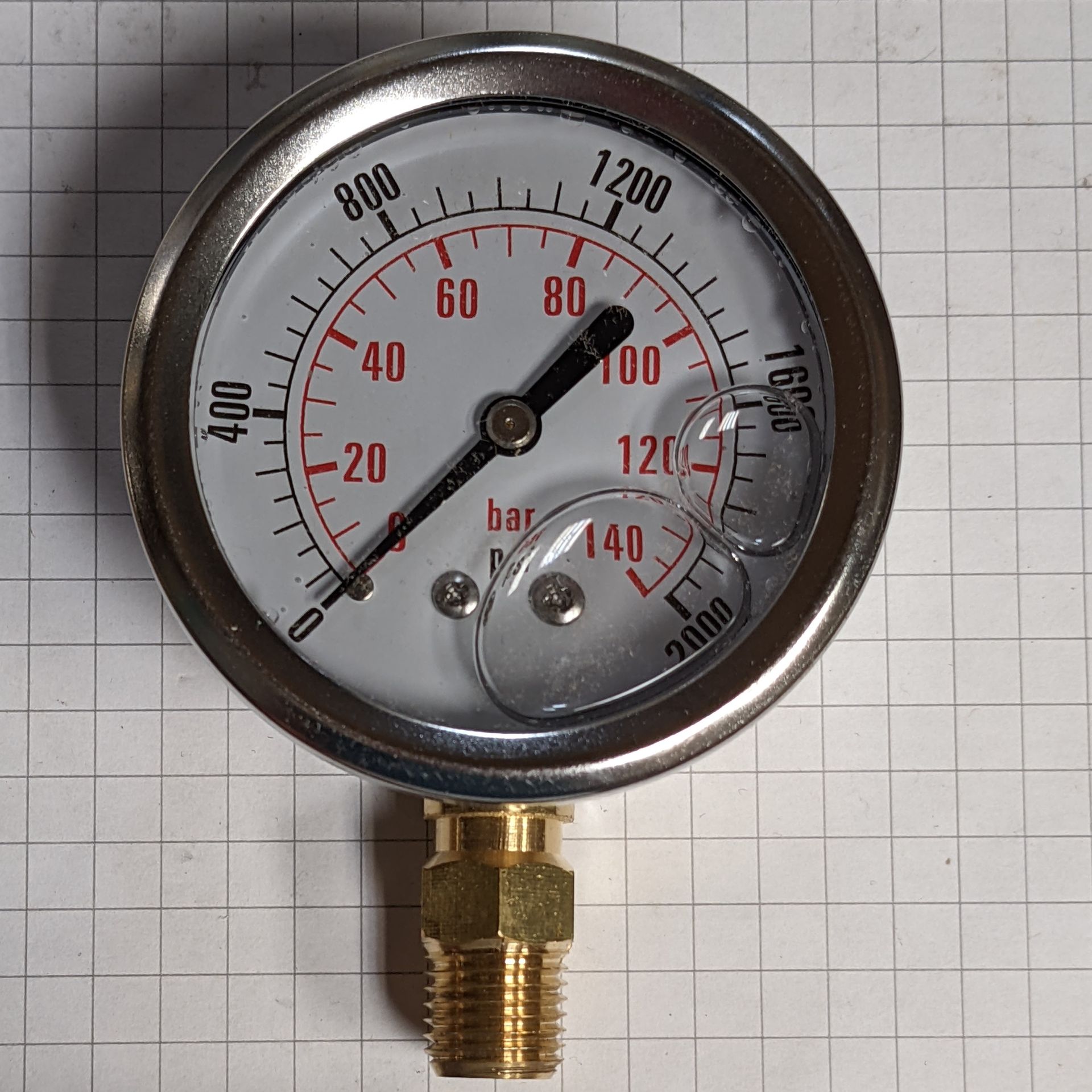 [PRESSURE GAUGE 1/4 NPT] WA82721