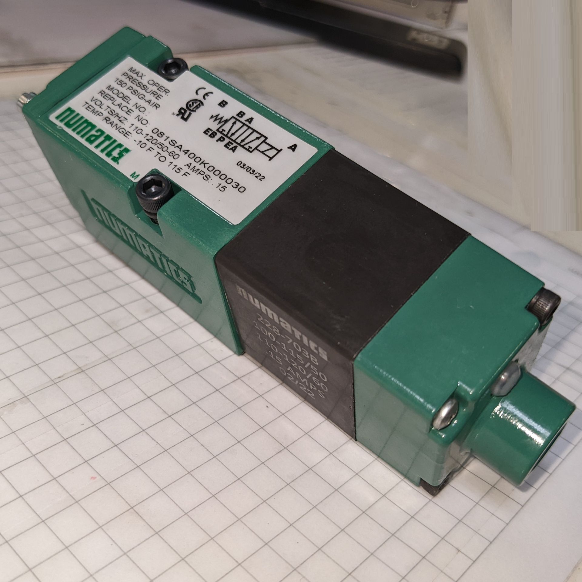 [SOLENOID, SINGLE ACTING] WA82772